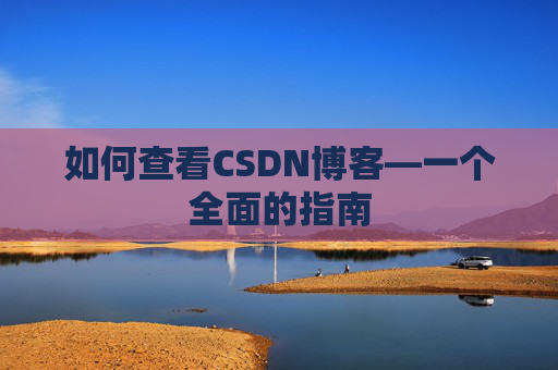 如何查看CSDN博客—一个全面的指南